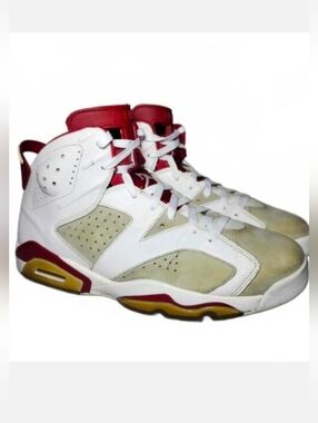 Jordan Men's Air Jordan 6 Retro Alternate Hare Basketball Shoes White Size 11.5